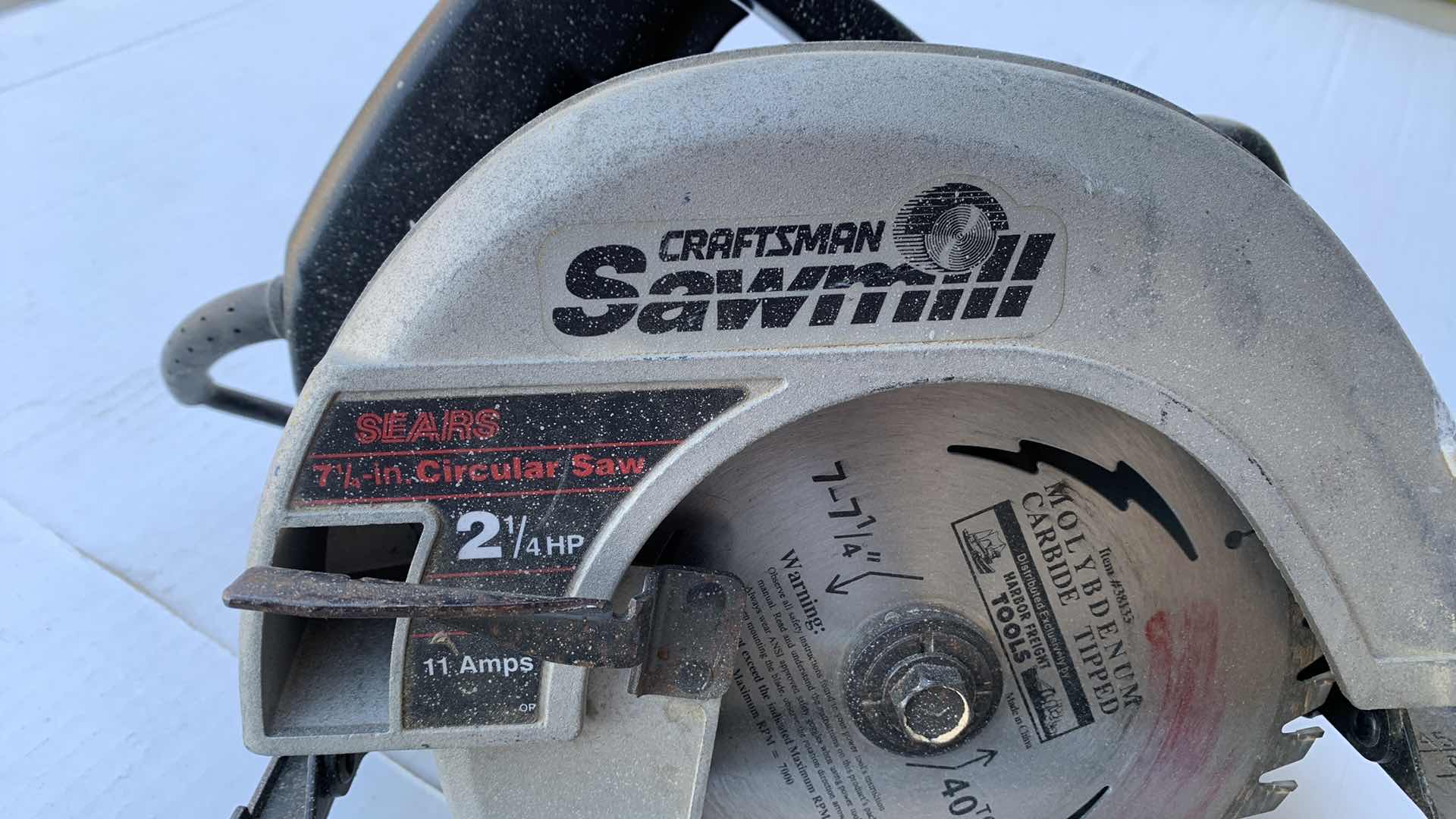 Photo 2 of CRAFTSMAN SAWMILL 7 1/4” CIRCULAR SAW