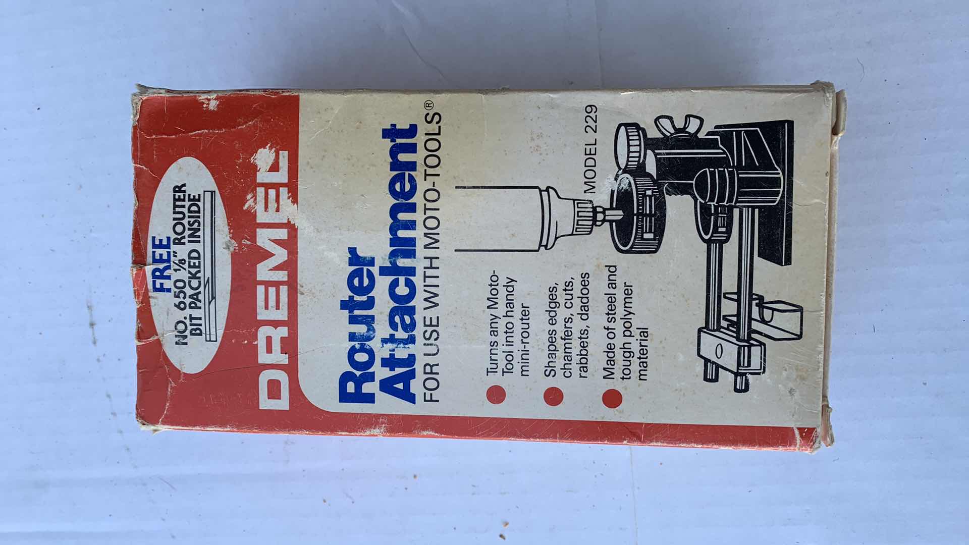 Photo 1 of DREMEL ROUTER ATTACHMENT MODEL 229