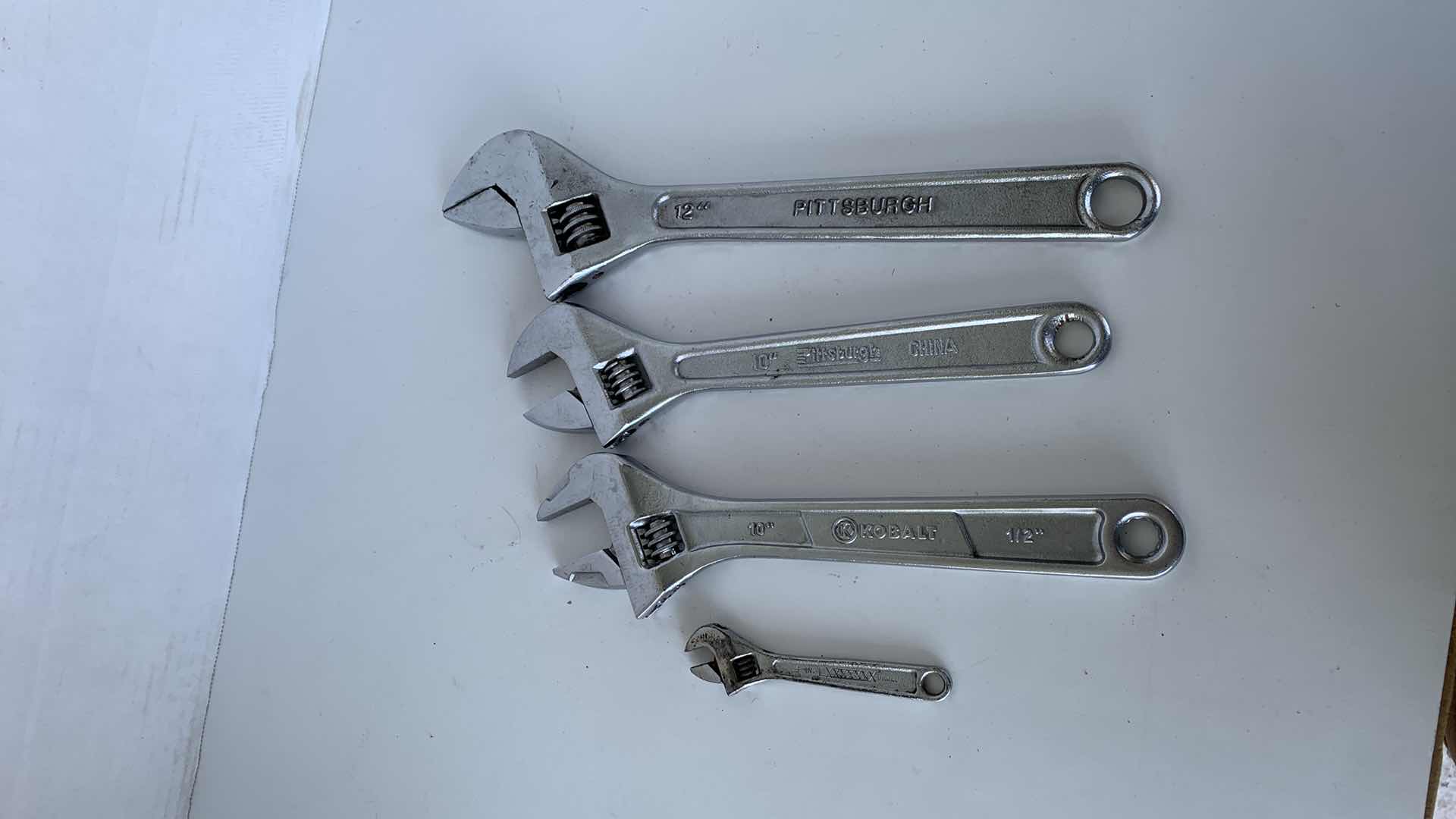 Photo 1 of 4 ADJUSTABLE WRENCHES 12”, 10”,10” and 4”