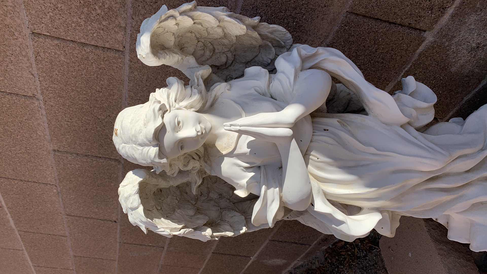 Photo 1 of HEAVY ANGEL STATUE 16” X 12” H 38”