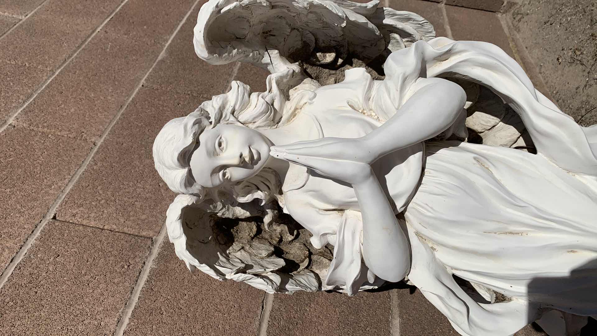 Photo 1 of HEAVY ANGEL STATUE 16” X 12” H 38”