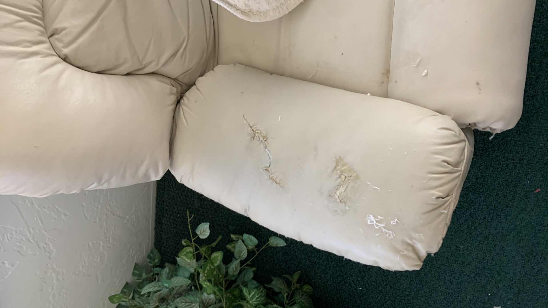 Photo 1 of RECLINING LEATHER SOFA AND LOVESEAT
