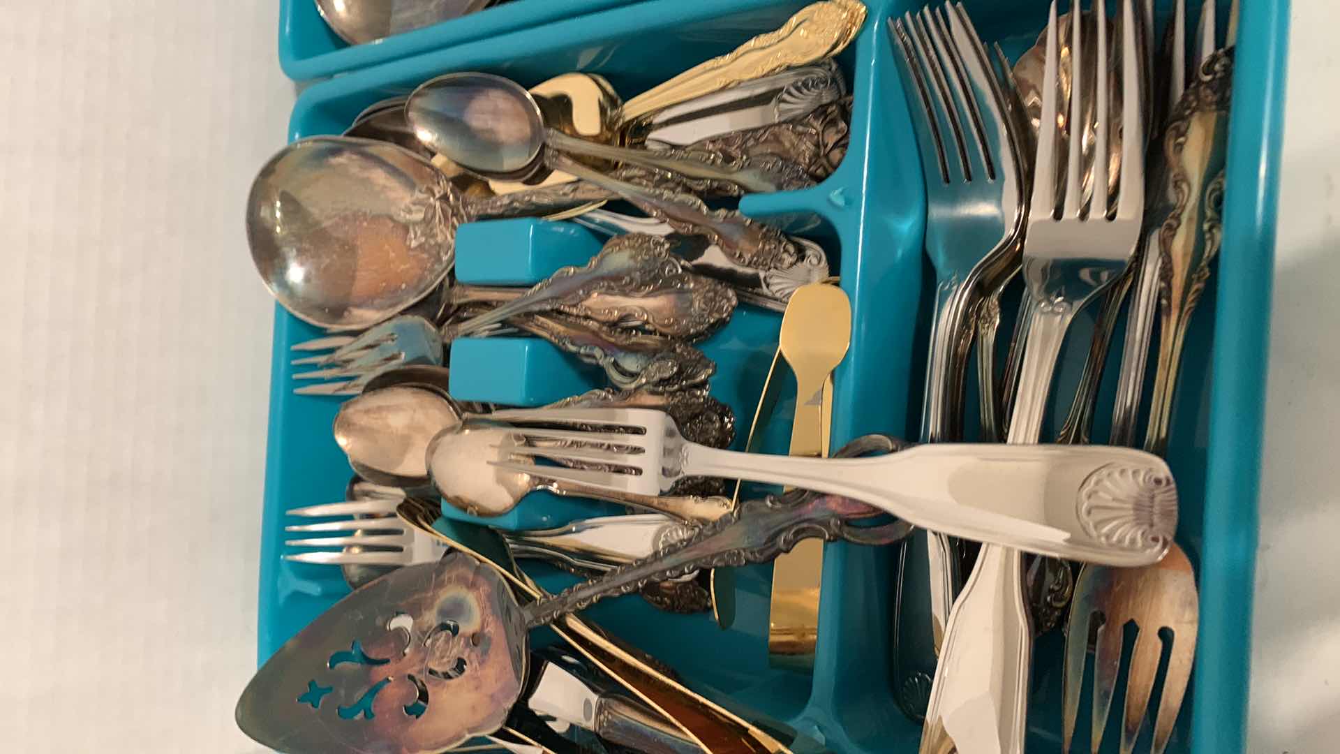 Photo 1 of ASSORTED SILVER PLATED AND GOLD TONED FLATWARE
