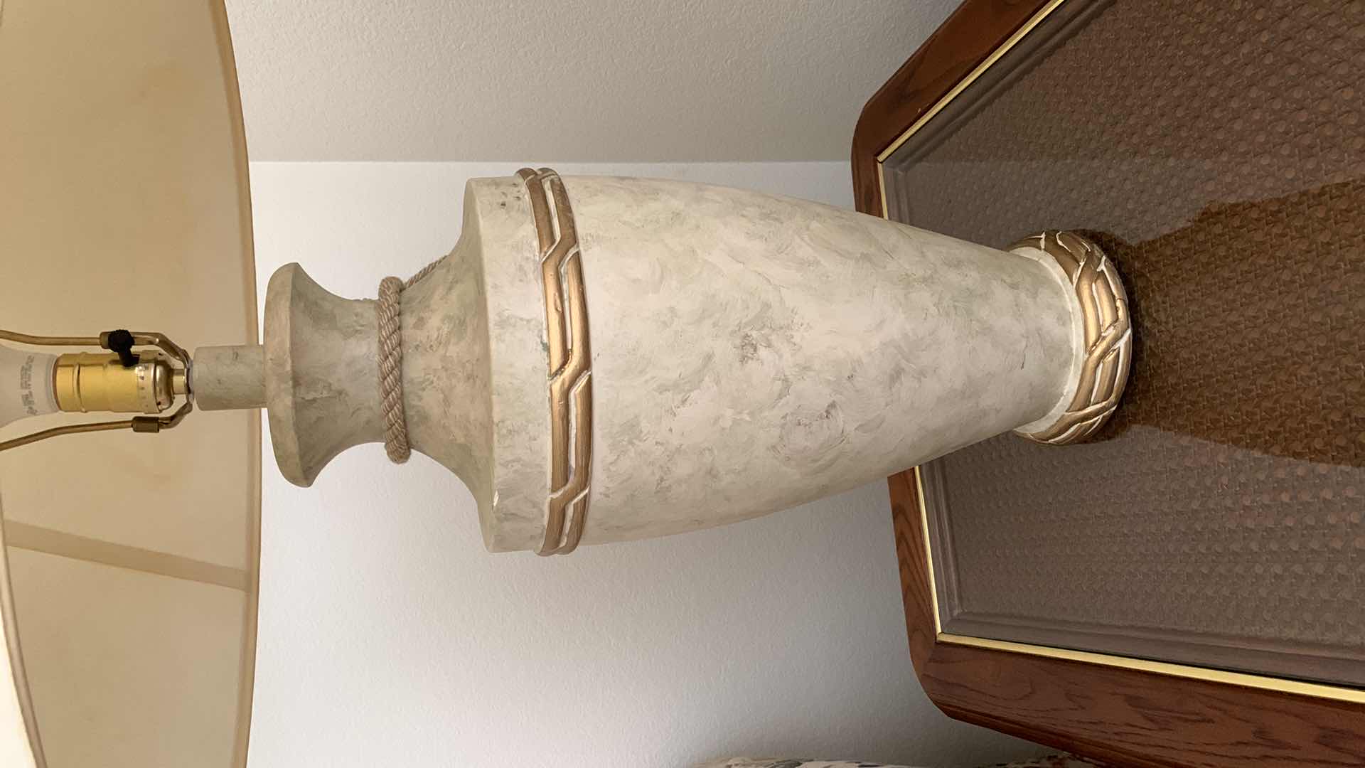 Photo 2 of GREEK INSPIRED LAMP 34” TALL