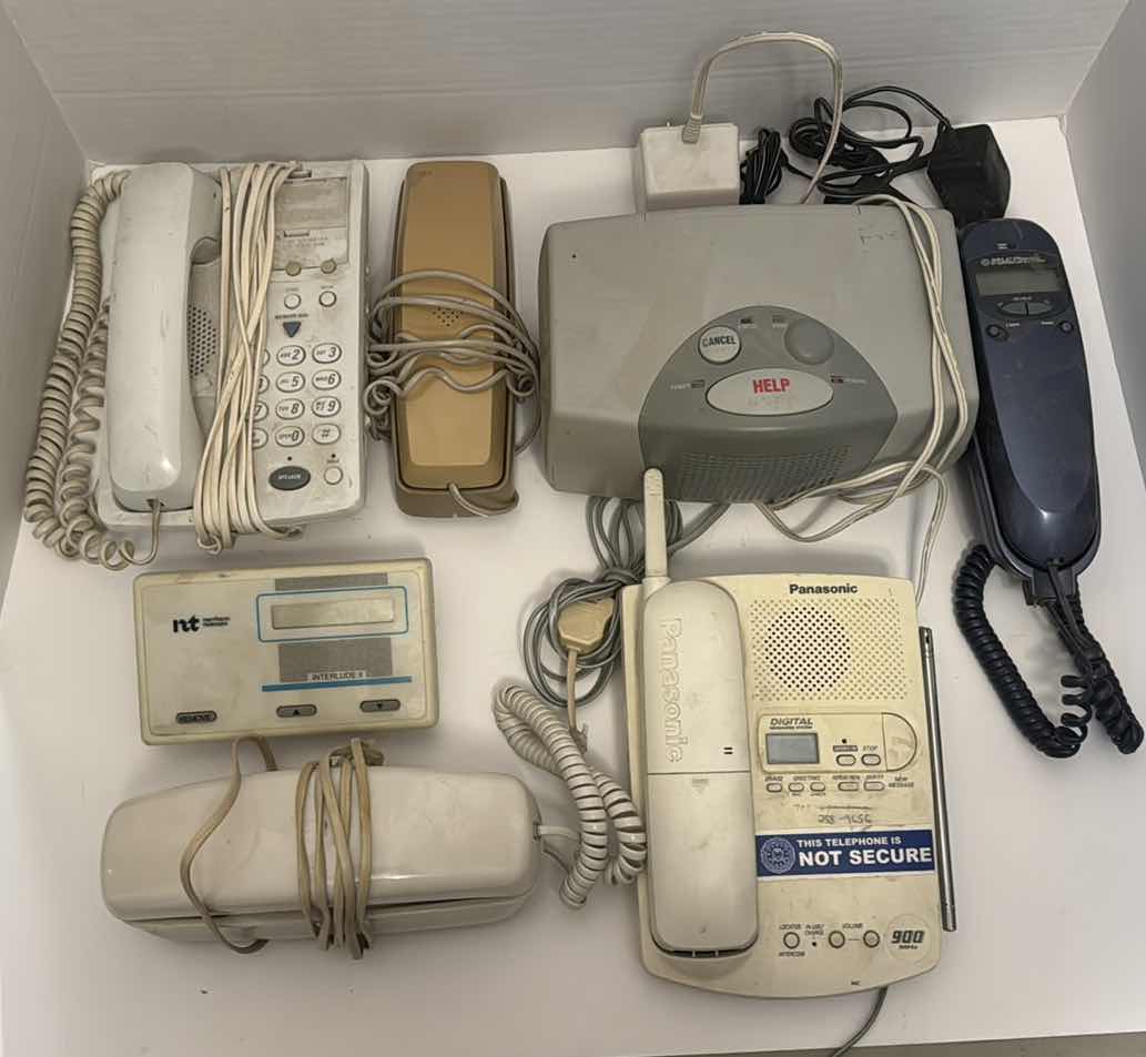 Photo 1 of 5-ASSORTED OLD TELEPHONES 