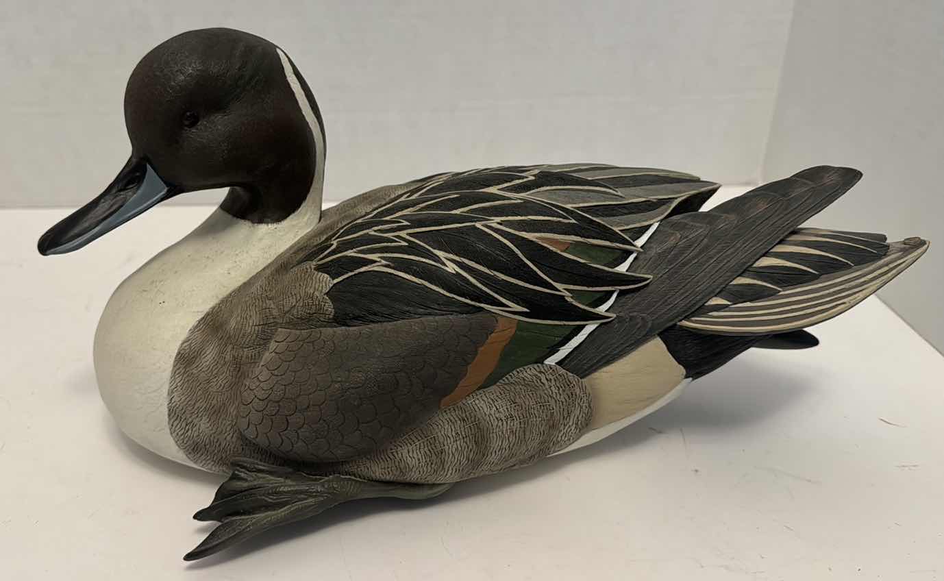 Photo 1 of DUCK DECOY WITH CERTIFICATE OF AUTHENTICITY, SIGNED, NUMBERED 3503/4000 BY SAM NOTTLEMAN