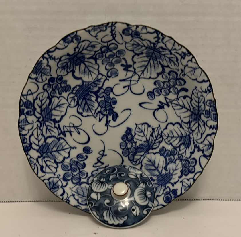 Photo 1 of MEDIUM SIZED JAPANESE BOWL & TEAPOT LID