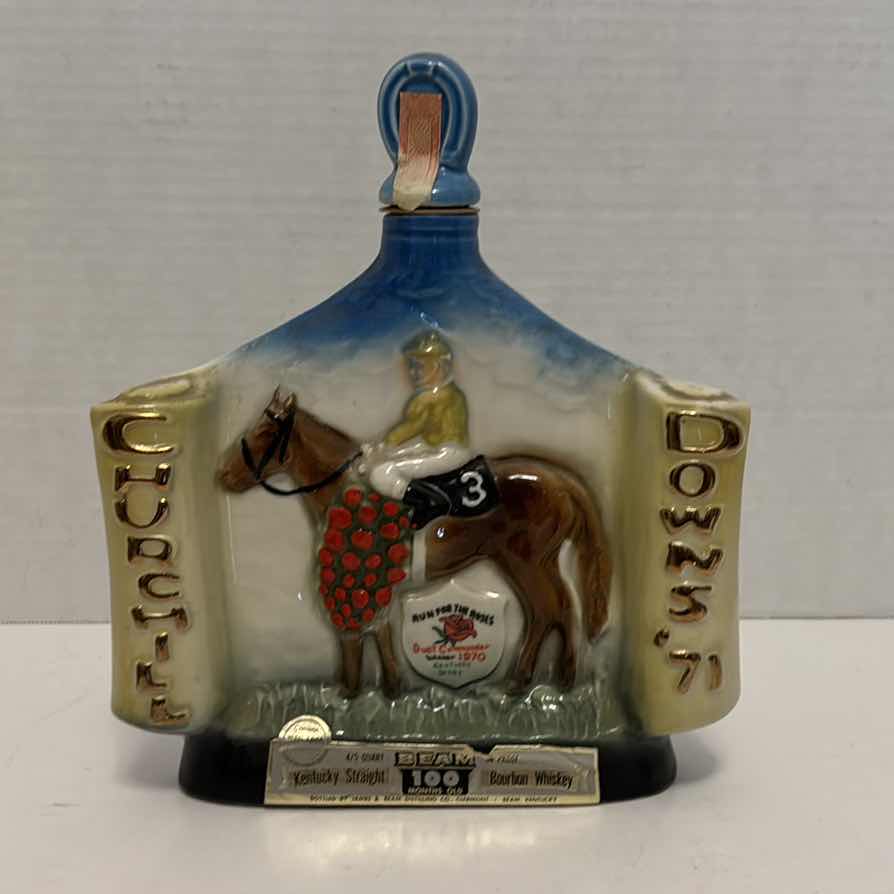 Photo 1 of CHURCHILL DOWNS 1971 BEAM 100 MONTHS OLD BOTTLE