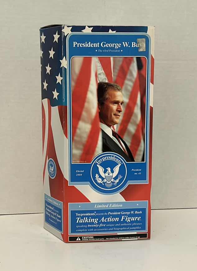 Photo 1 of PRESIDENT GEORGE W. BUSH COLLECTOR TALKING ACTION FIGURE IN BOX