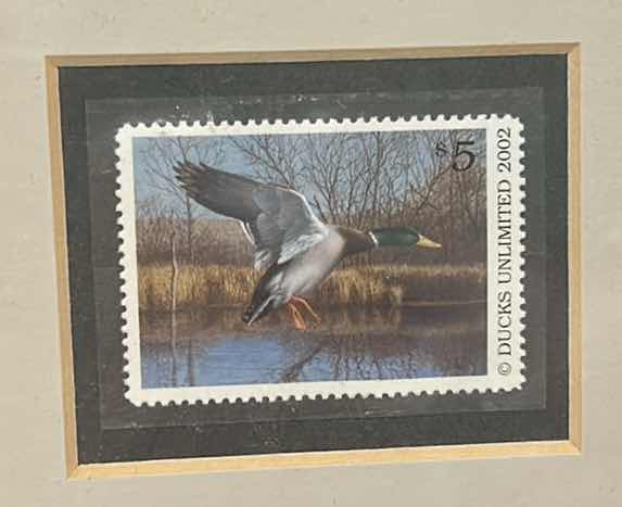 Photo 2 of DUCKS UNLIMITED 2002 STAMP SHADOW BOX