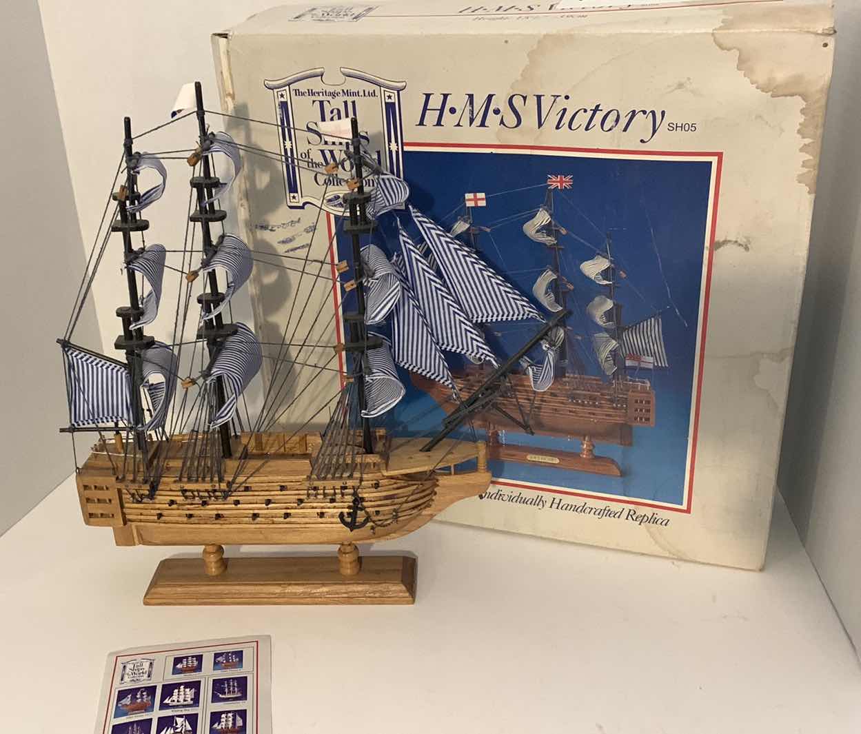 Photo 1 of H.M.S VICTORY MODEL SHIP 15” TALL SHO5