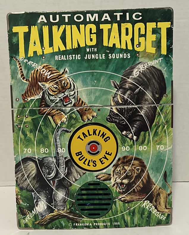 Photo 1 of FRANKONIA PRODUCTS 1966 AUTOMATIC TALKING TARGET WITH REALISTIC JUNGLE SOUNDS