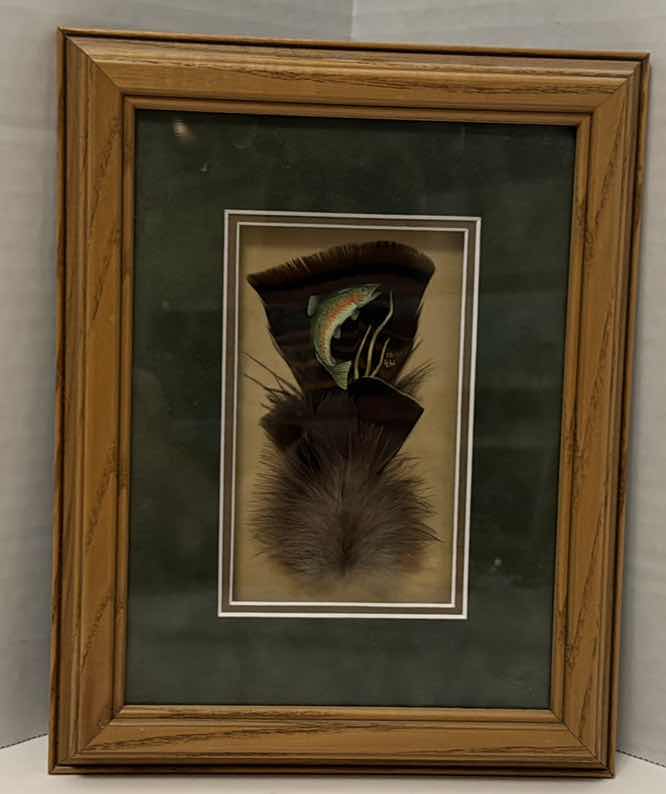 Photo 1 of HAND PAINTED ORIGINAL FEATHER BY LYNDA L. WOOD