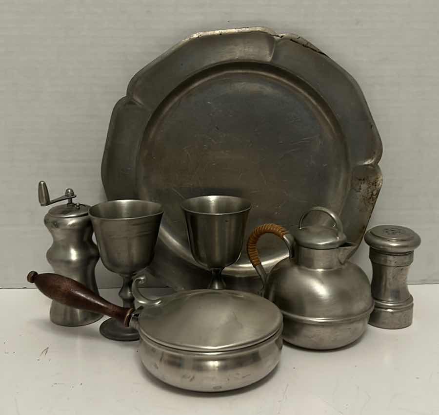 Photo 1 of ASSORTED PEWTER KITCHENWARE