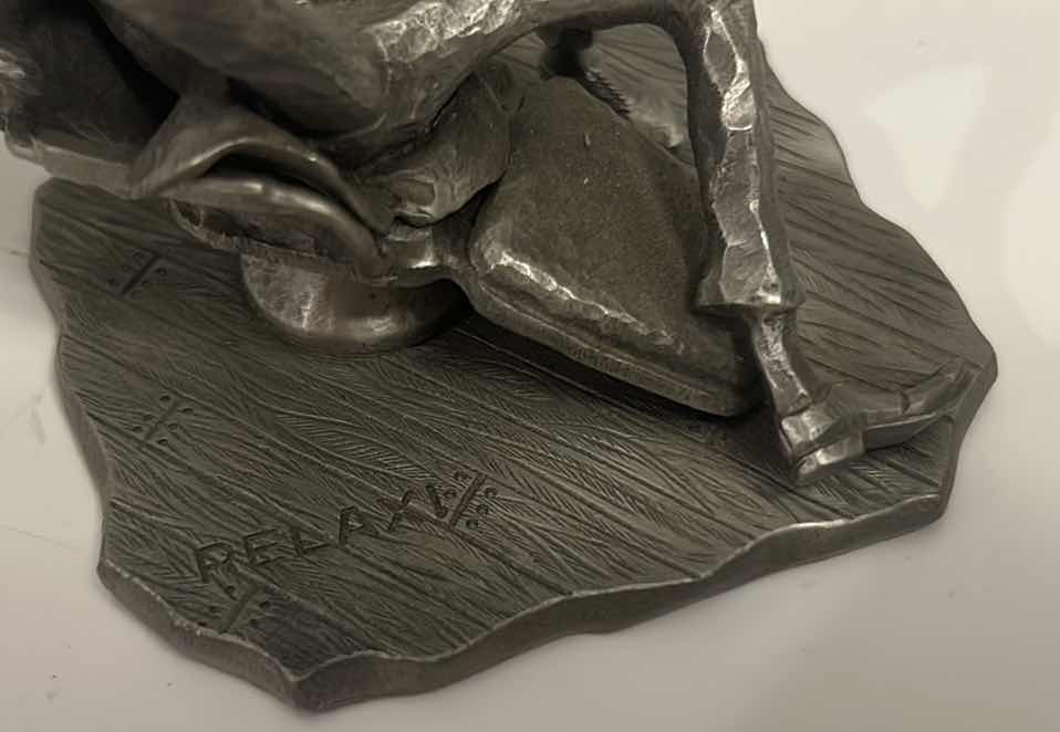 Photo 3 of HERITAGE PEWTER “RELAX” DENTIST SCULPTURE