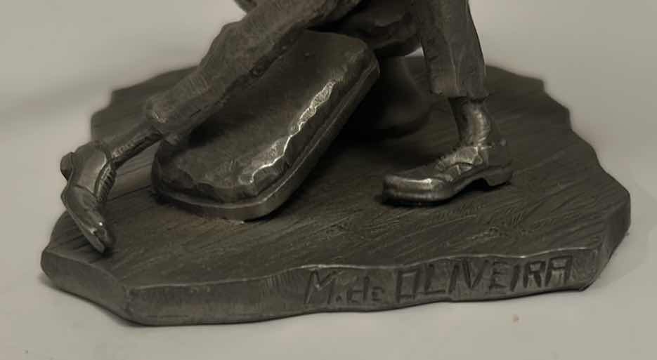 Photo 4 of HERITAGE PEWTER “RELAX” DENTIST SCULPTURE