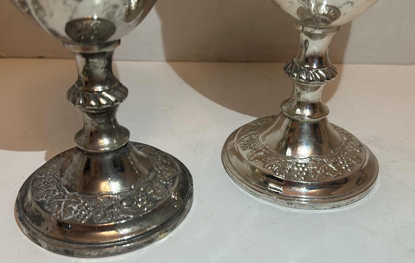 Photo 4 of 3 ORNATE GRAPEVINE SILVER CHALICES