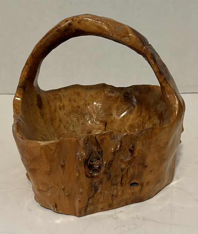 Photo 1 of ARTISAN HANDCRAFTED SOLID WOOD PAIL/BUCKET BASKET