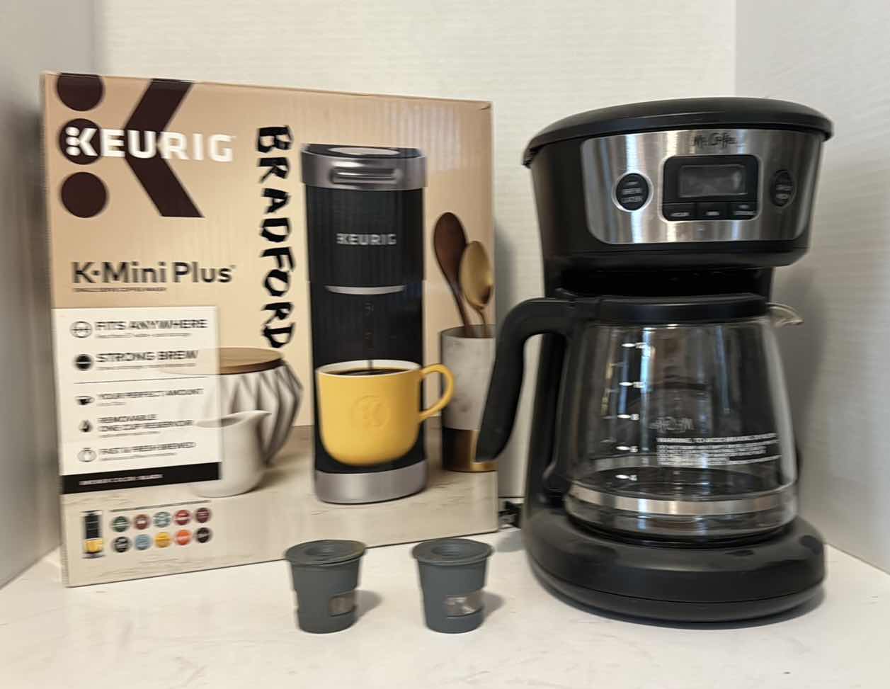 Photo 1 of KEURIG K-MINI PLUS AND MR. COFFEE DRIP COFFEE MAKER