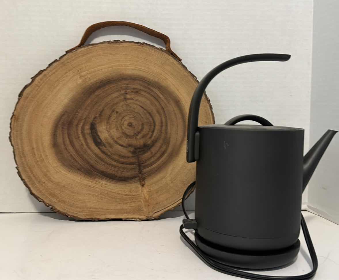 Photo 1 of ELECTRIC TEA KETTLE & WOOD CUTTING BLOCK