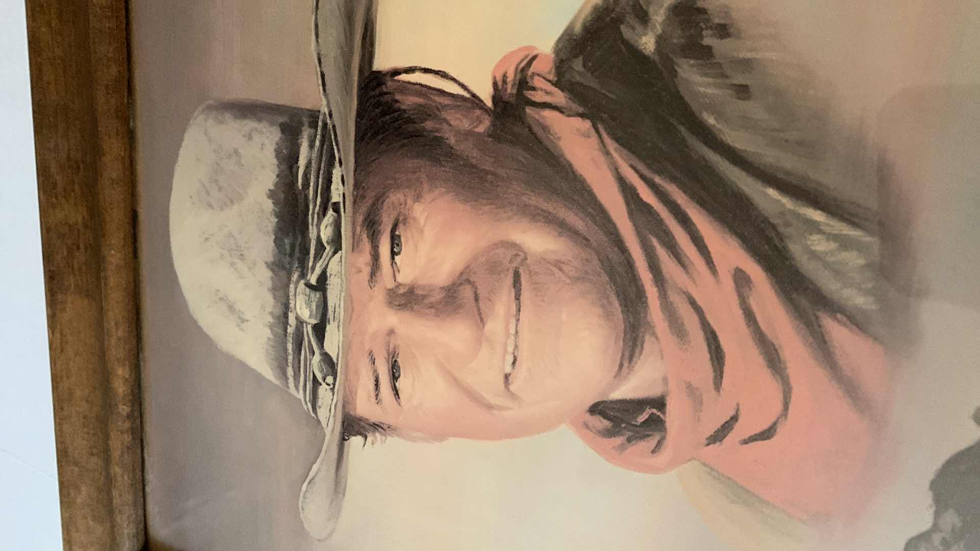 Photo 4 of PAIR OF JOHN WAYNE PRINTS LARGEST 19” X 19”