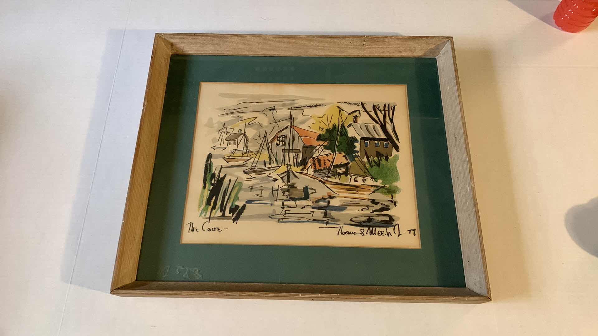 Photo 1 of ORIGINAL “THE COVE” NANTUCKET PAINTING SIGNED BY THOMAS MEEK JR. 
20” X 17” 1977