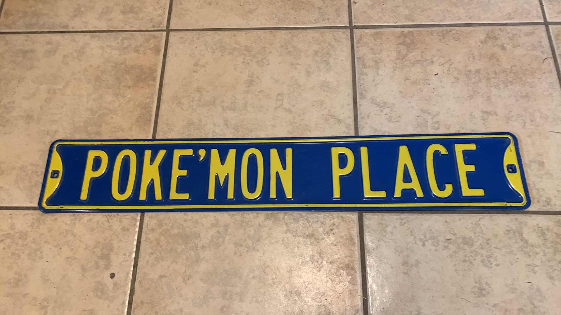 Photo 1 of POKÉMON PLACE STREET SIGN 36” LONG