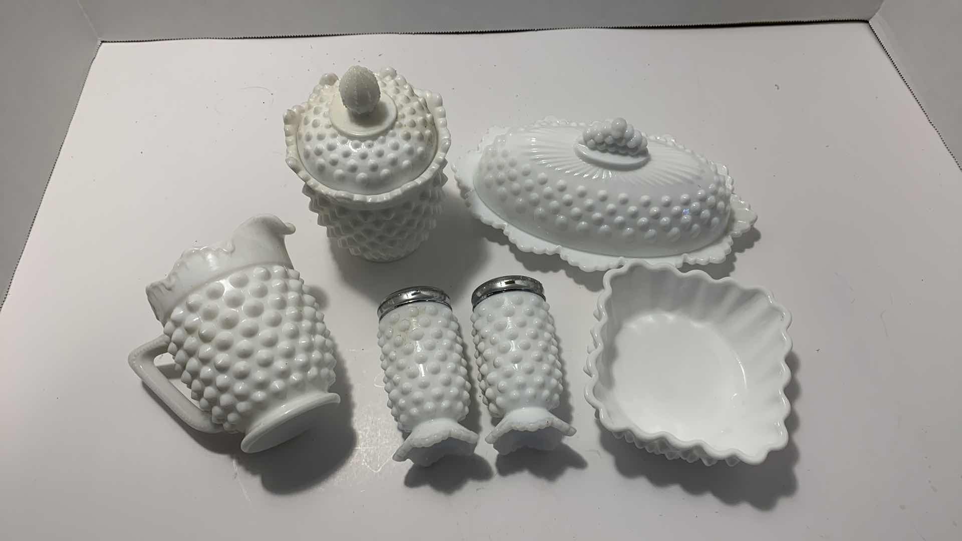 Photo 2 of MILK GLASS SETS