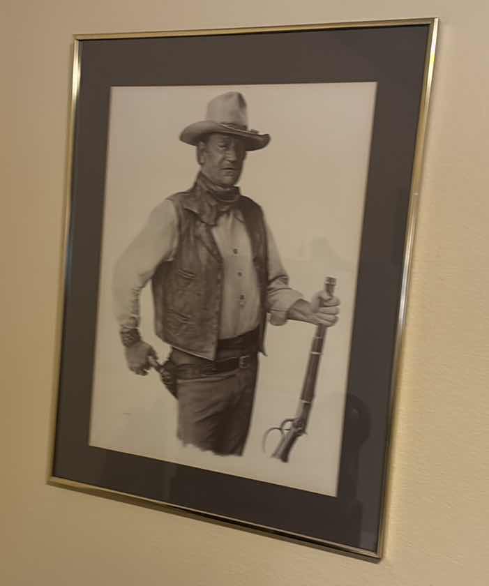 Photo 1 of JOHN WAYNE CHAPLAN PRINT