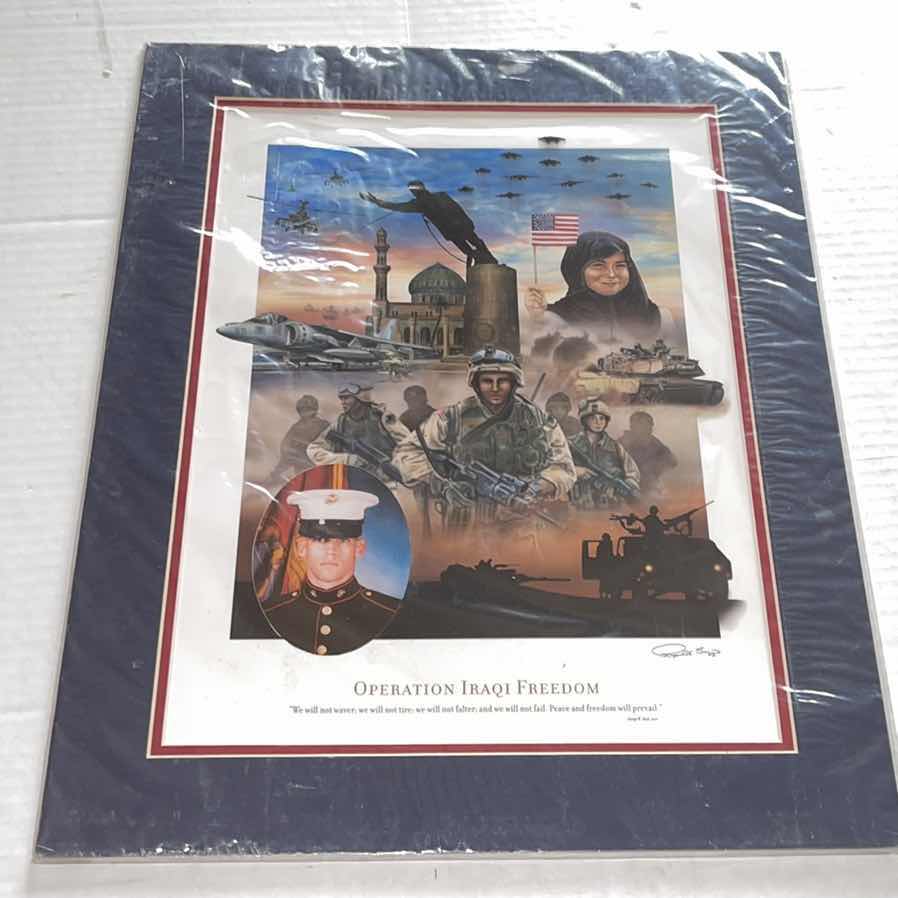 Photo 1 of OPERATION IRAQI FREEDOM HONORING HEROES 16”X20”H