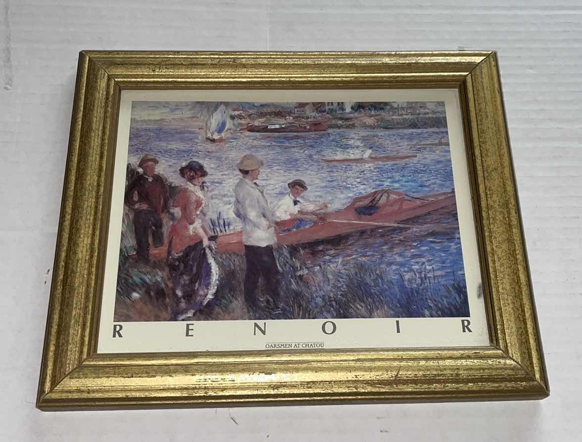 Photo 1 of 3 FRAMED RENOIR PRINTS 11.5” X 10”