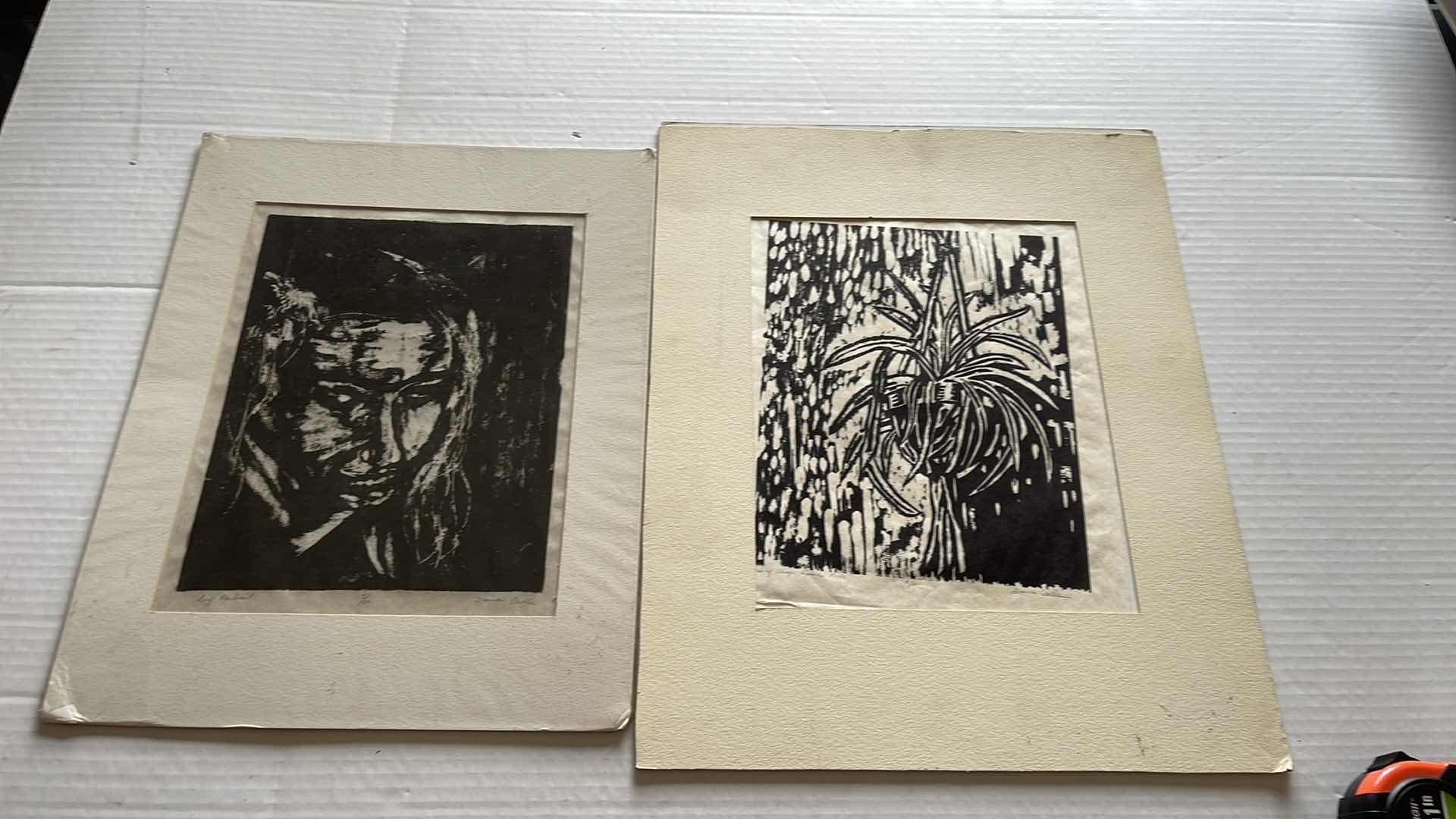 Photo 1 of 2-WOODCUT PRINT DONNA CASTLE 10” X 12”