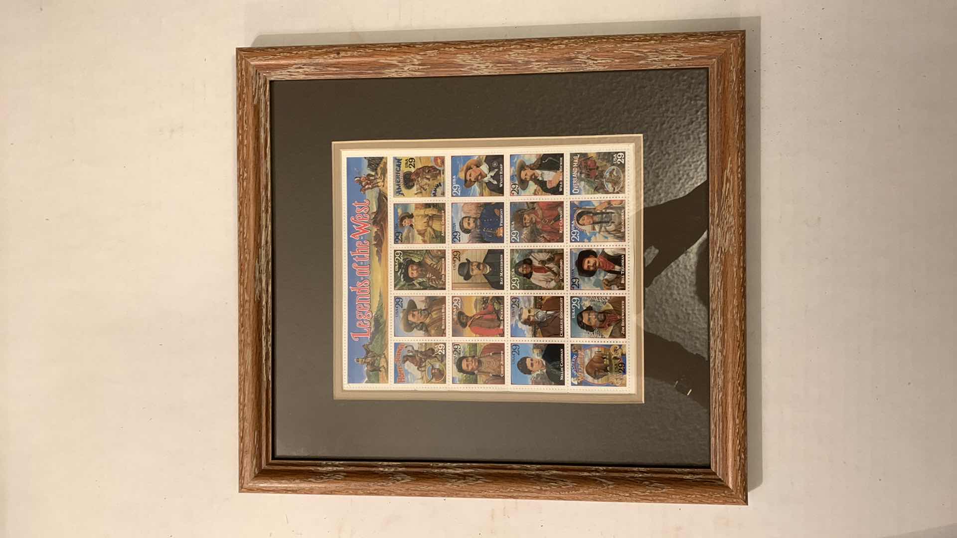 Photo 1 of LEGEND OF THE WEST COMPLETE PANE OF TWENTY 29 CENT STAMPS