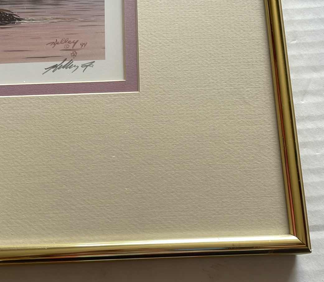 Photo 3 of FRAMED SIGNED RICK KELLEY “MORNING MIST” PRINT #2395 OUT OF 3000 17” X 15”