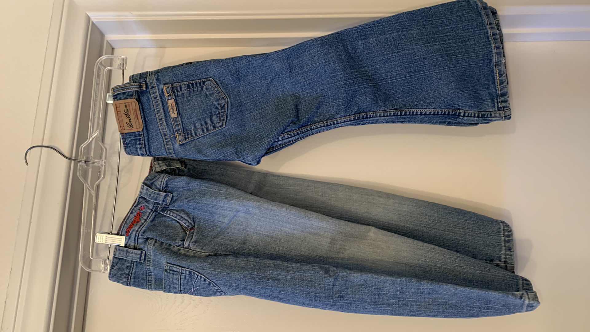 Photo 1 of GIRLS JEANS LEVI’S AND WRANGLER SIZE