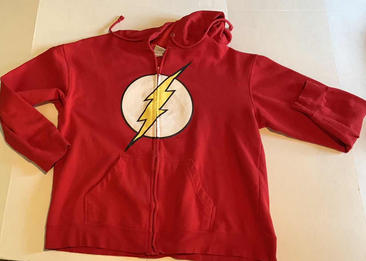 Photo 1 of DC COMICS THE FLASH NENS ZIPPERED HOODIE SIZE L