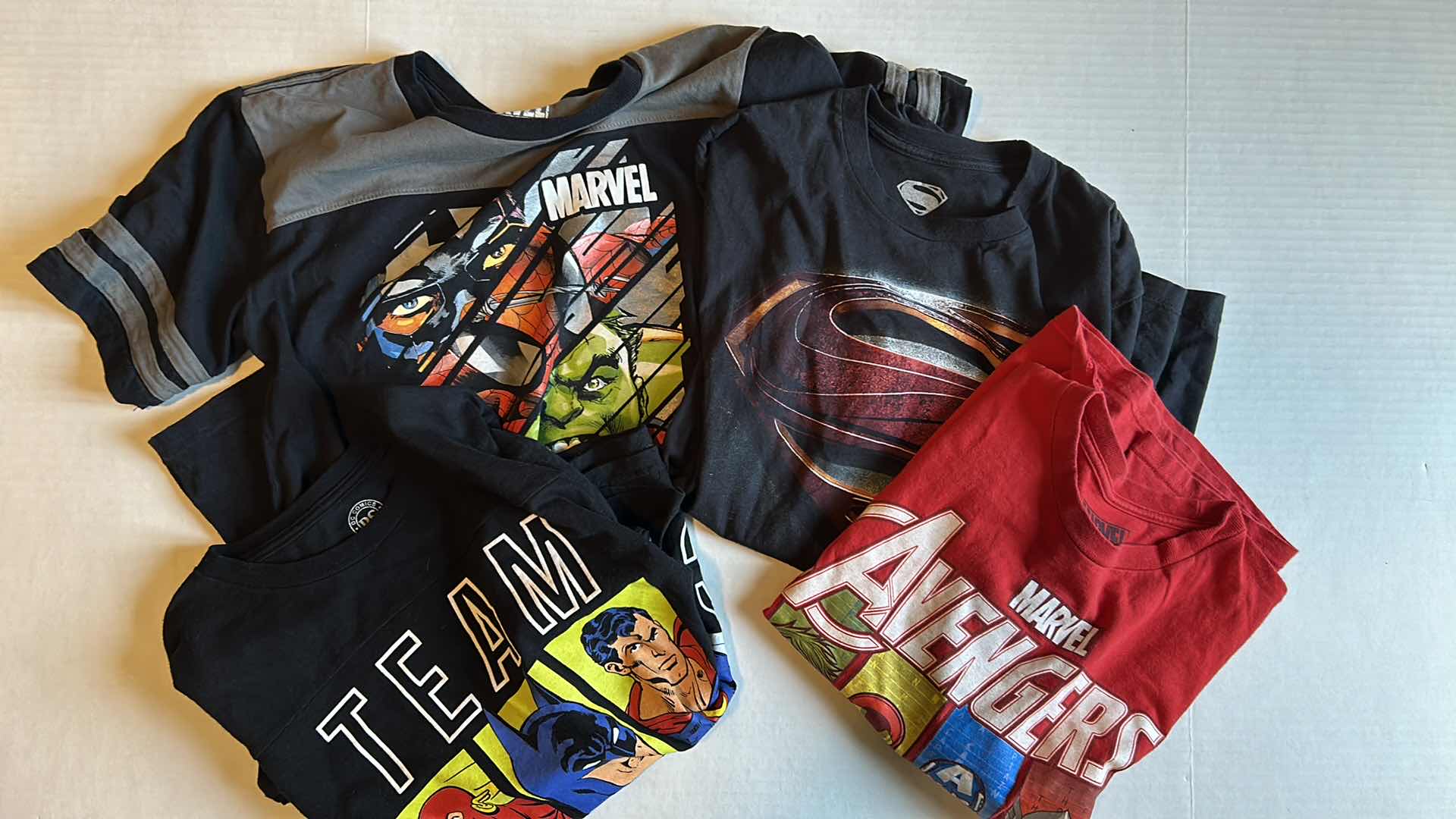 Photo 1 of SET OF KIDS SUPERHERO SHIRTS