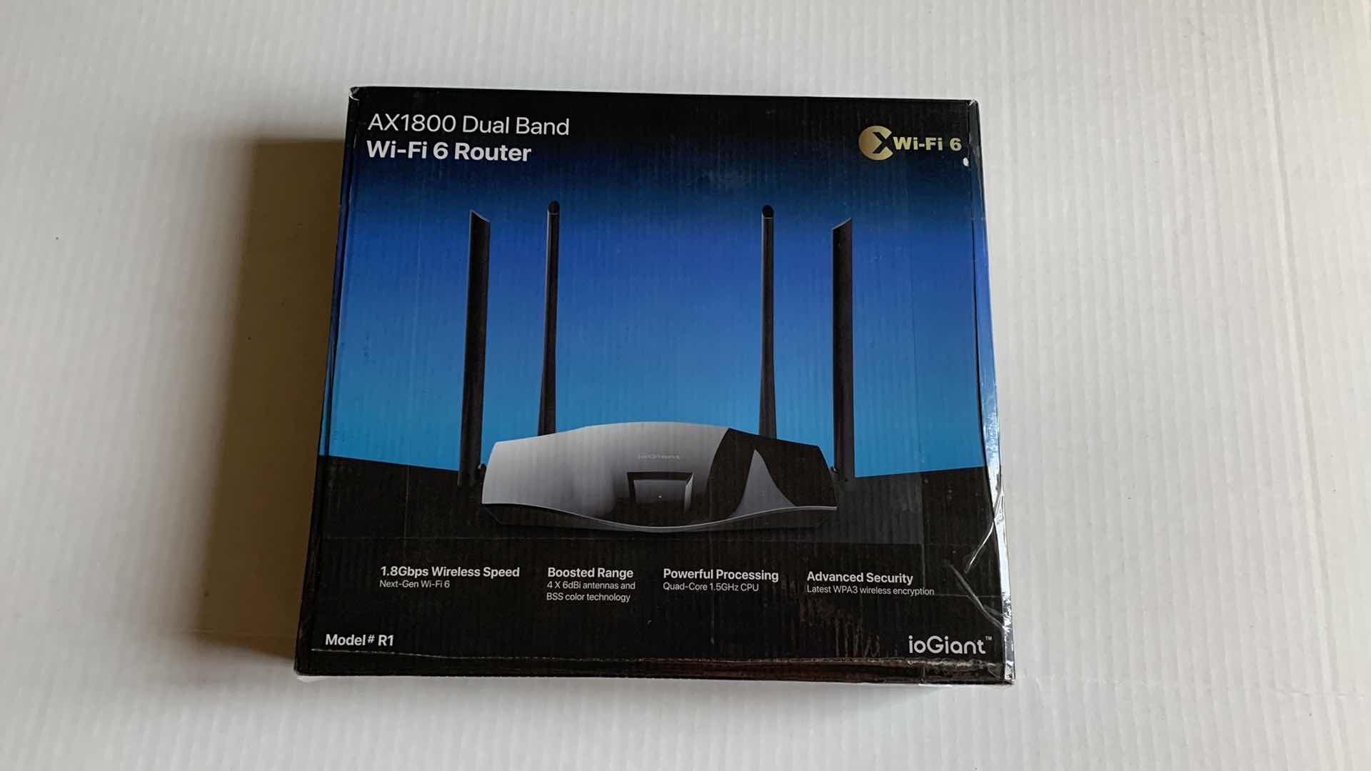 Photo 1 of IOGIANT AX1800 DUAL BAND WI-FI 6 ROUTER MODEL R1