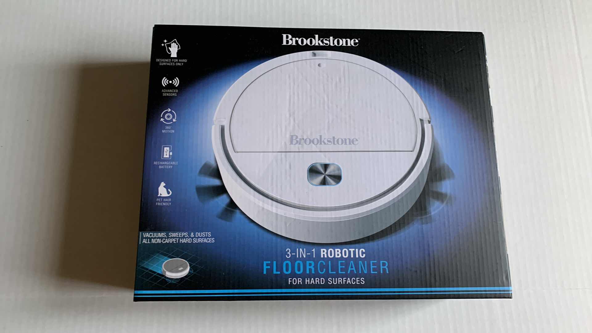 Photo 1 of BROOKSTONE 3-IN-1 ROBOTIC FLOOR CLEANER