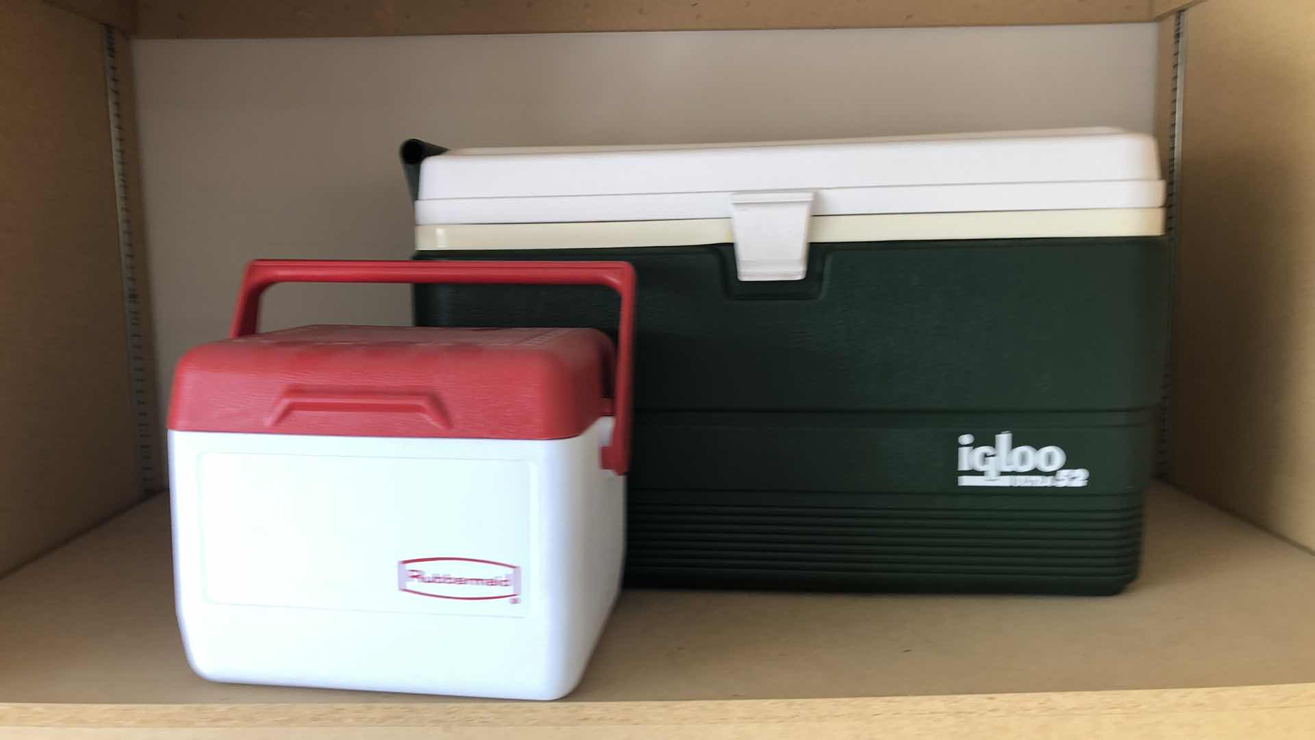 Photo 1 of 2-COOLERS: IGLOO ULTRA 52 AND RUBBERMAID WITH ICE PACK