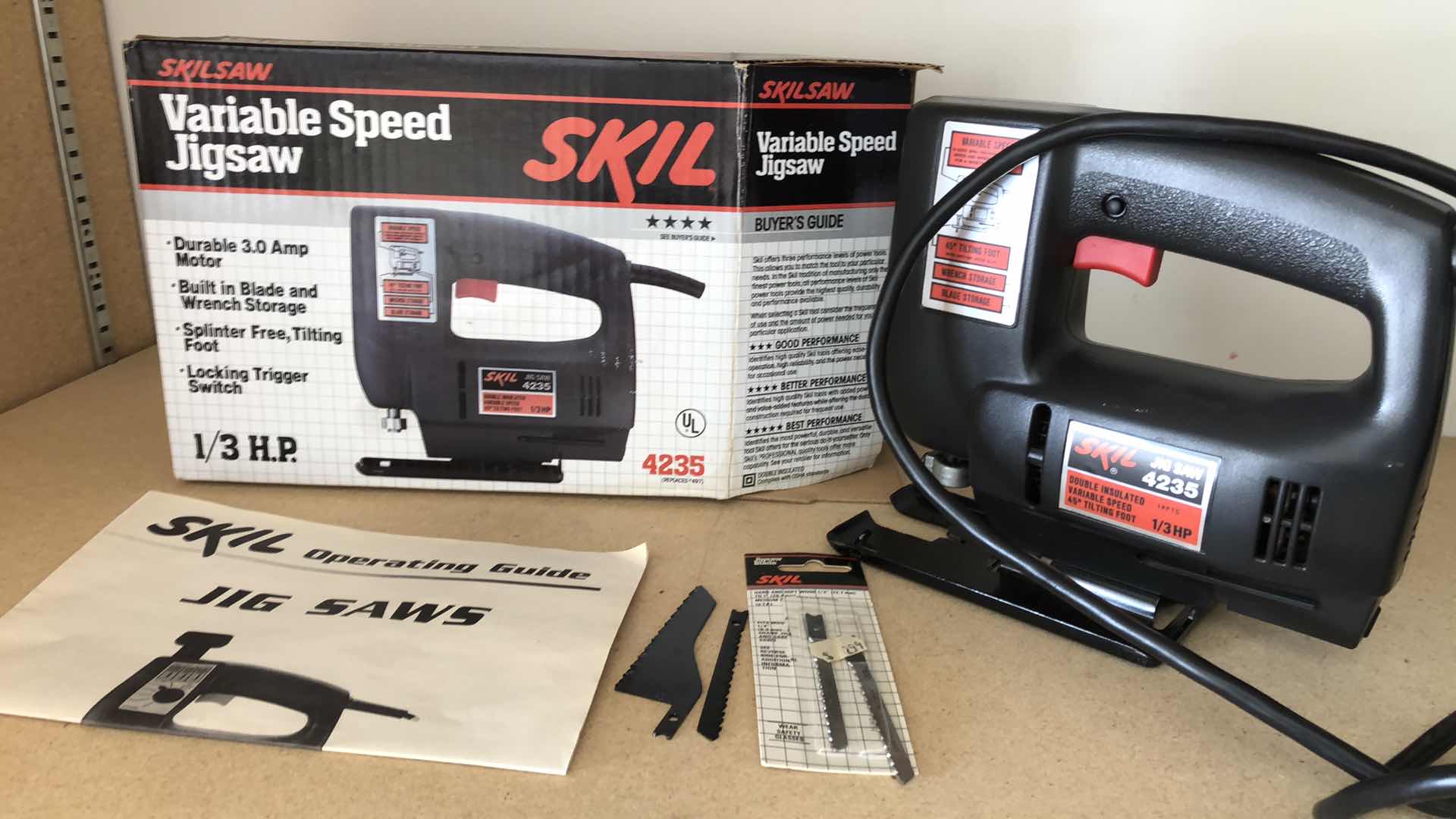 Photo 1 of SKIL VARIABLE SPEED JIGSAW #4235