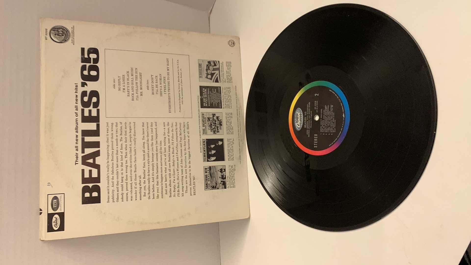 Photo 3 of THE BEATLES “BEATLES 65” RECORD ALBUM