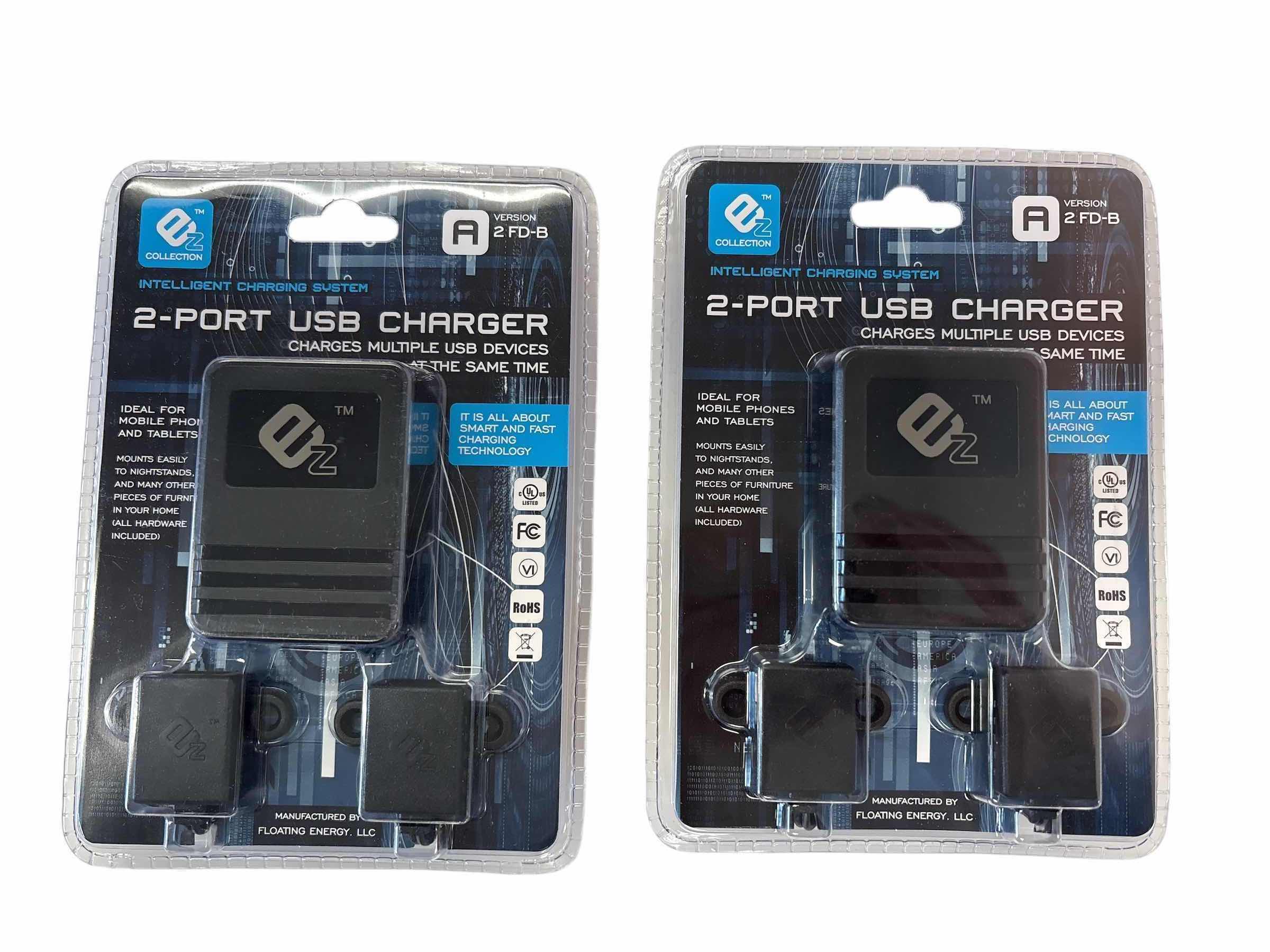 Photo 1 of (2)PCS NIB 2-PORT USB CHARGER