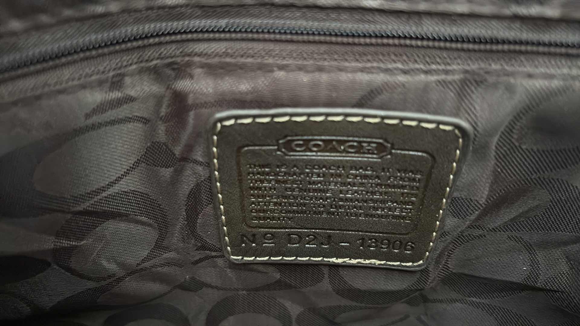 Photo 1 of ??? COACH HANDBAG H11”