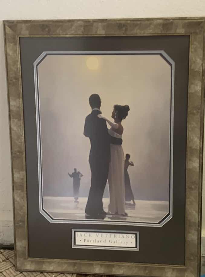 Photo 1 of JACK VETTRIANO “DANCE ME TO THE END OF LOVE” FRAMED PRINT 27” X 37”