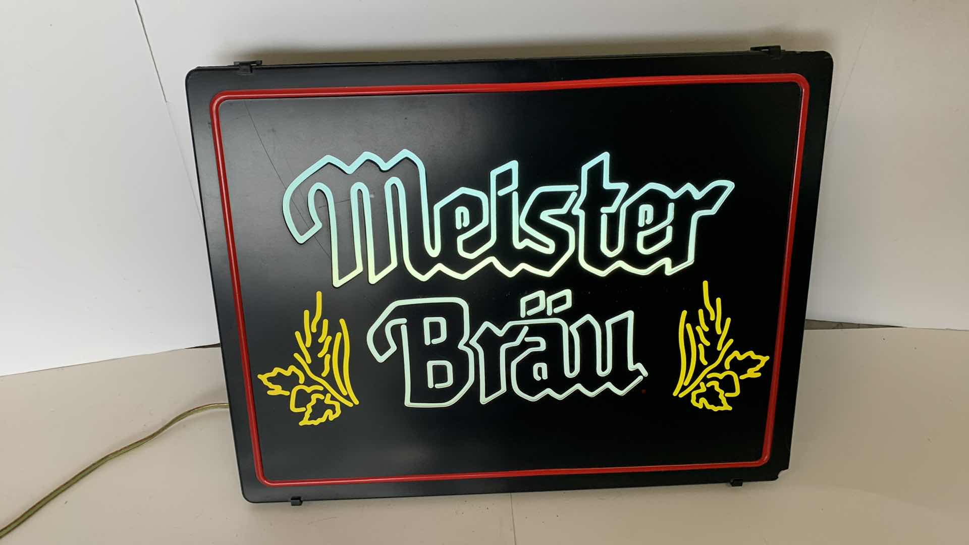 Photo 1 of MEISTER BRAU BEER BAR SIGN 20” X 16”