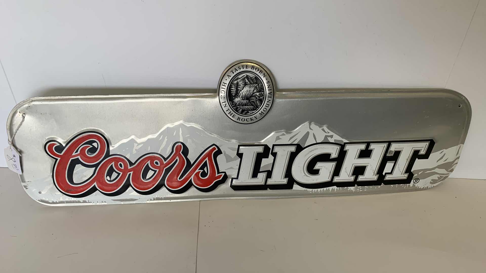 Photo 1 of COORS LIGHT METAL SIGN 26” X 9”