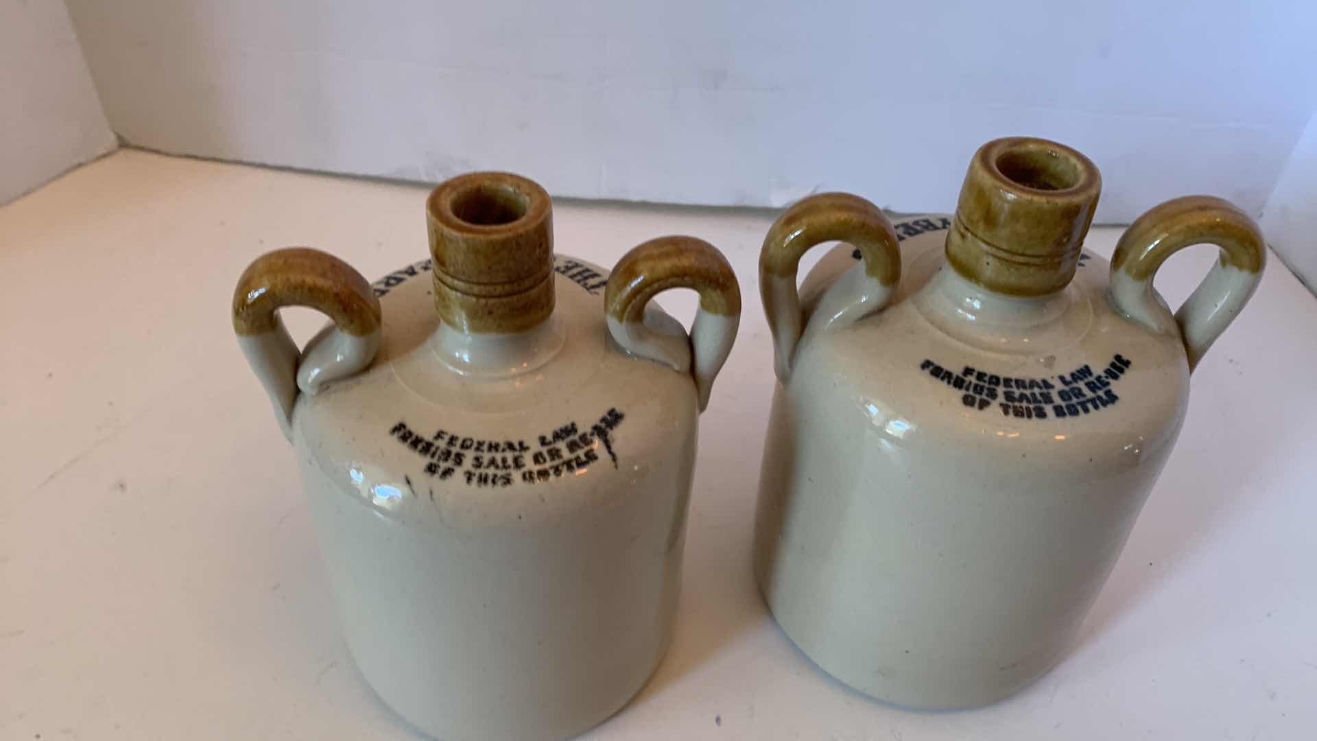 Photo 2 of PAIR OF GREYBEARD WHISKEY STONEWARE JUG