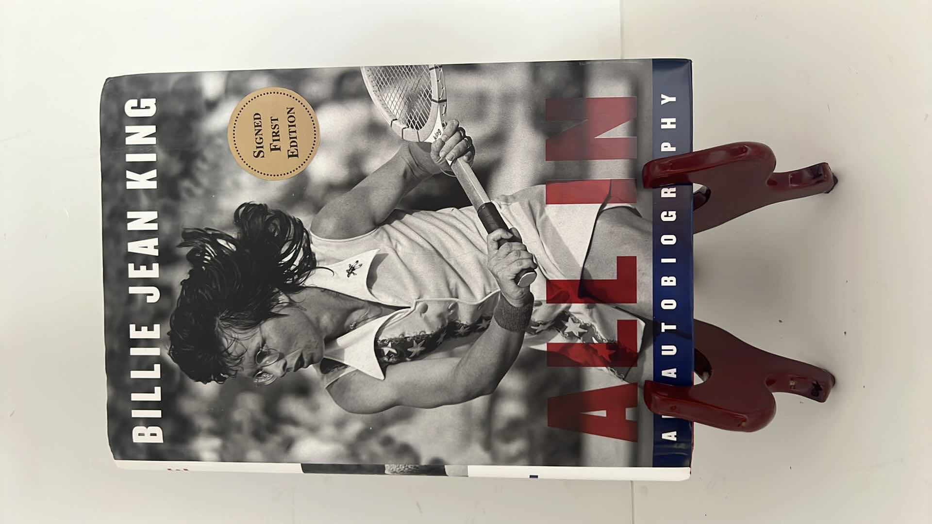 Photo 1 of BILLIE JEAN KING “ALL IN” AN AUTOBIOGRAPHY HARDBACK BOOK