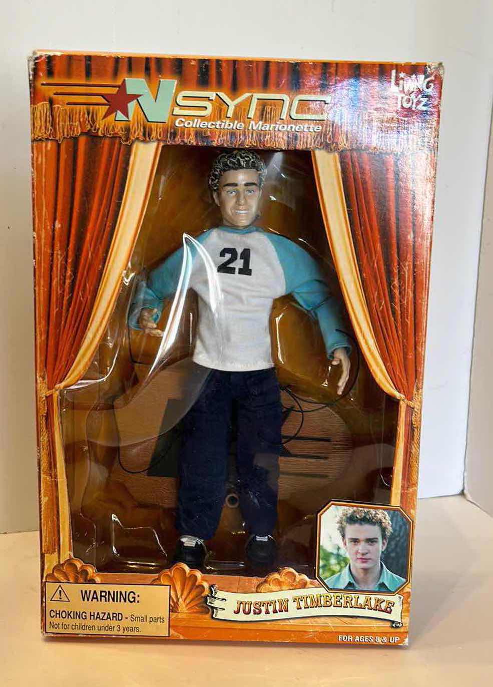 Photo 1 of COLLECTIBLE *NSYNC COLLECTIBLE JUSTIN TIMBERLAKE MARIONETTE IN BOX